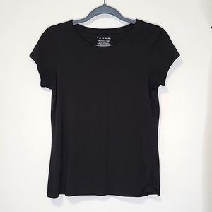 TAHARI Essentials Black Small T-shirt